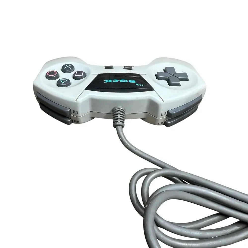 Vtg Nuby The Rock NB-700 Sony PlayStation 1 PS1 Controller GamePad Game Pad Gray
